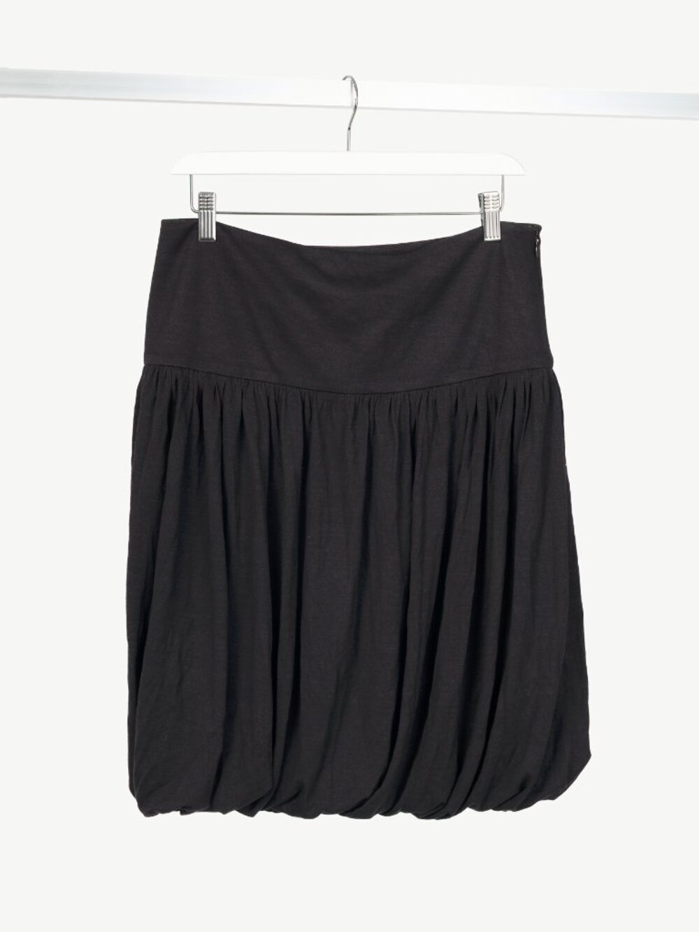 Alexander McQueen Black Silk & Wool-Blend Jersey Bubble Mini Skirt